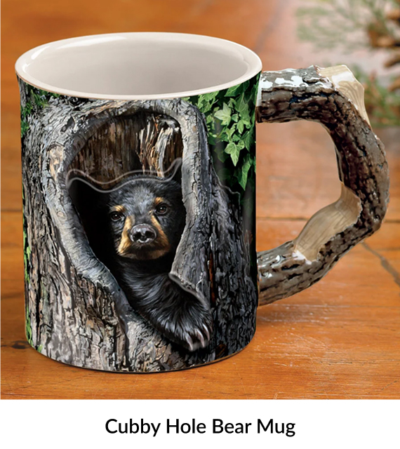 Cubby Hole Bear Mug