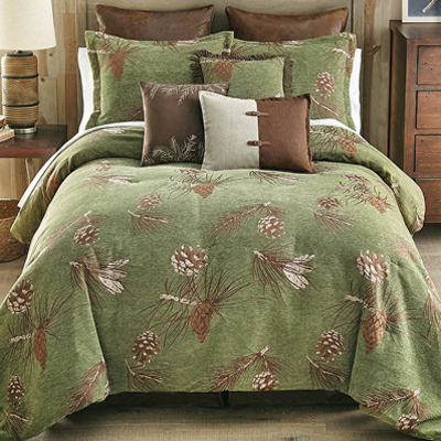 Pinecone Chenille Bedding Collection