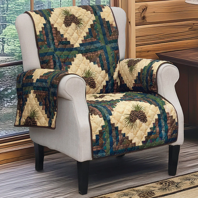 Pinecone Diamond Chair Cover