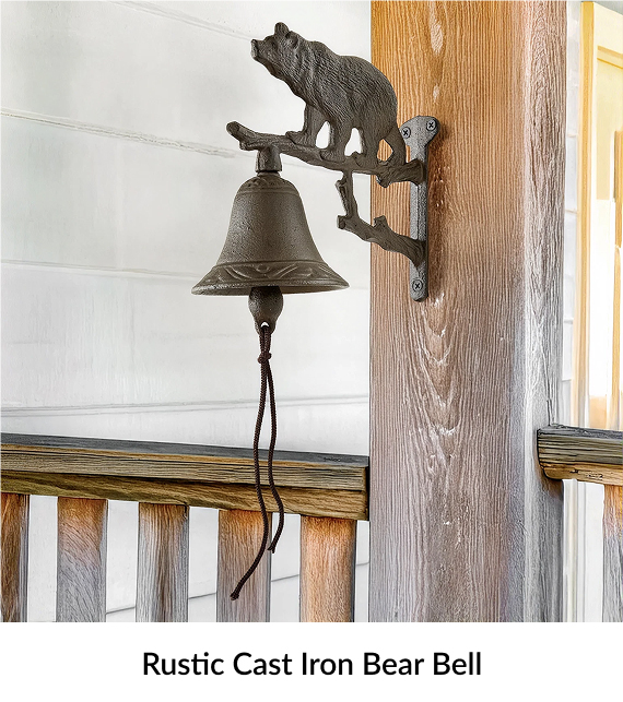 Rustic Cast Iron Bear Bell