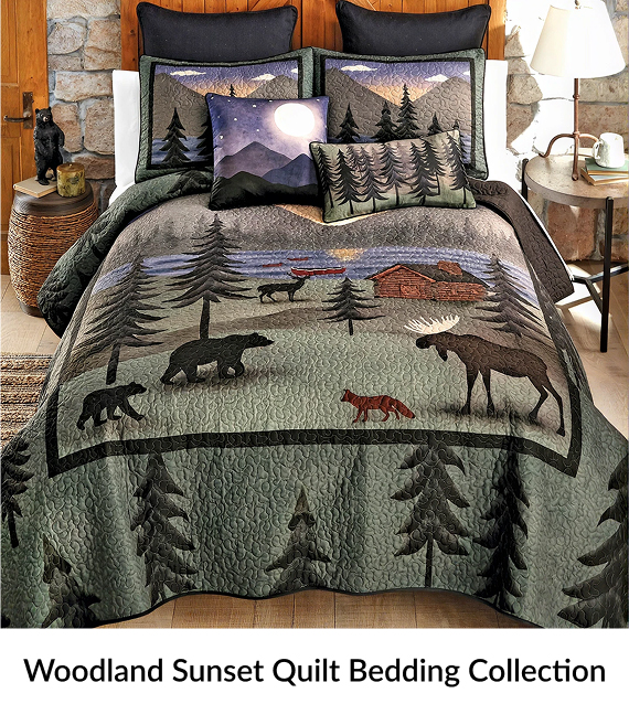 Woodland Sunset Quilt Bedding Collection