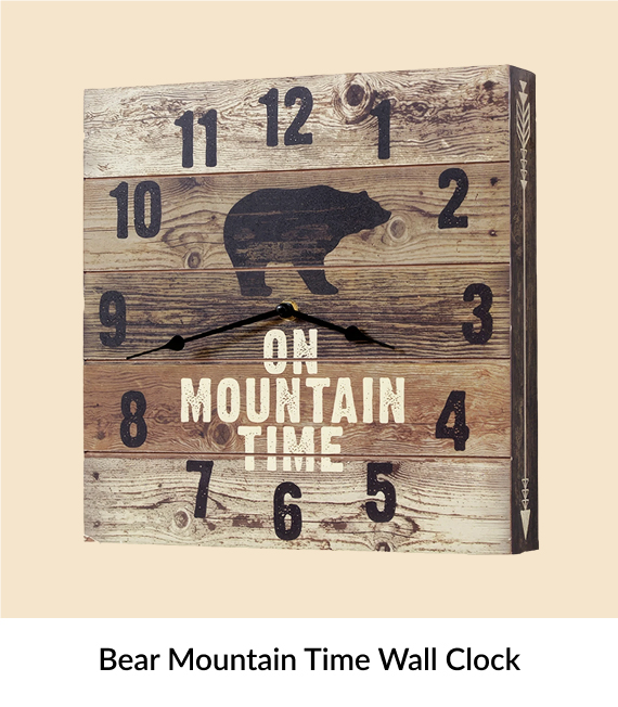 Bear Mountain Time Wall Clock