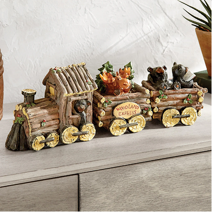 Bear Express Train Figurine