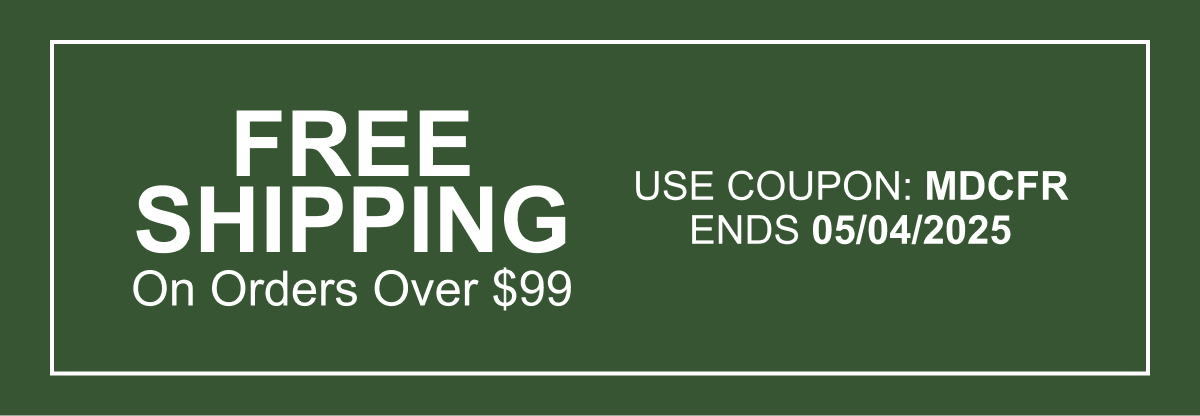 Free Shipping On Orders Over $99 | Use Coupon: MDCFR
