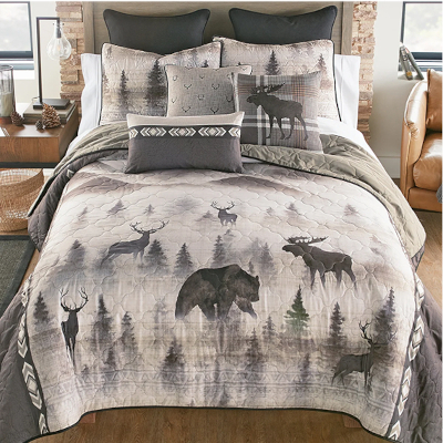 Morning Mist Wildlife Quilt Bedding Collection