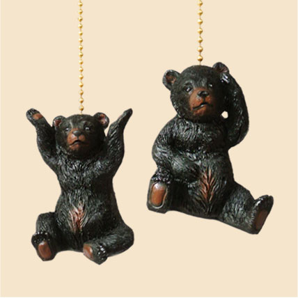 Bear Cub Fan Pulls - Set of 2