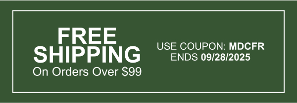 Free Shipping On Orders Over $99 | Use Coupon: MDCFR