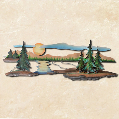 Mountain Lake Metal Wall Art