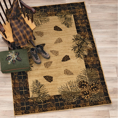Pinecone Haven Brown Rug Collection