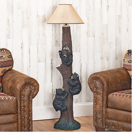 Climbing Bear Trio Floor Lamp
