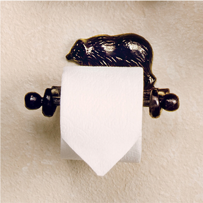 Kodiak Bear Cast Toilet Tissue Holder