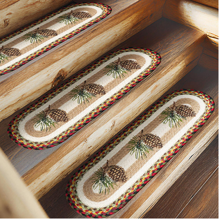 Pinecone Braided Jute Stair Tread