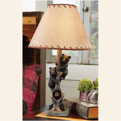 Bears in a Tree Table Lamp