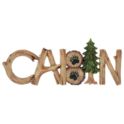 Cabin Twig Wall Plaque