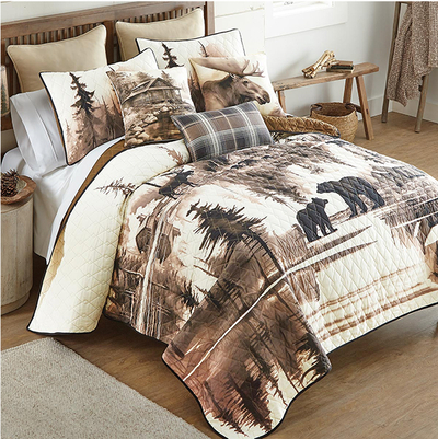 Wildlife Hideaway Quilt Bedding Collection