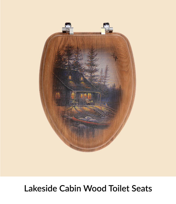 Lakeside Cabin Wood Toilet Seats