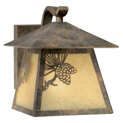 Pinecone Cabin Outdoor Wall Lamp - Small