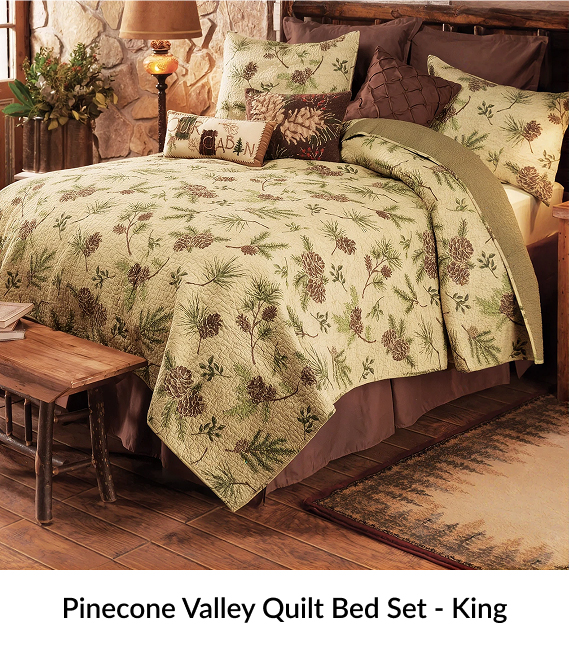 Pinecone Valley Quilt Bed Set - King