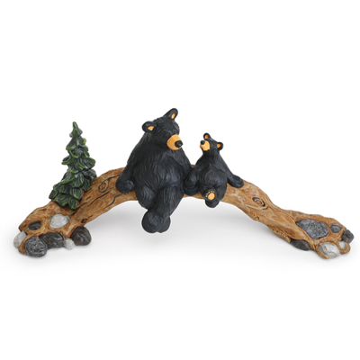 Crossing Bridge Bear Figurine