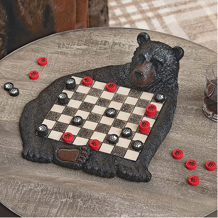Black Bear Checkerboard Set
