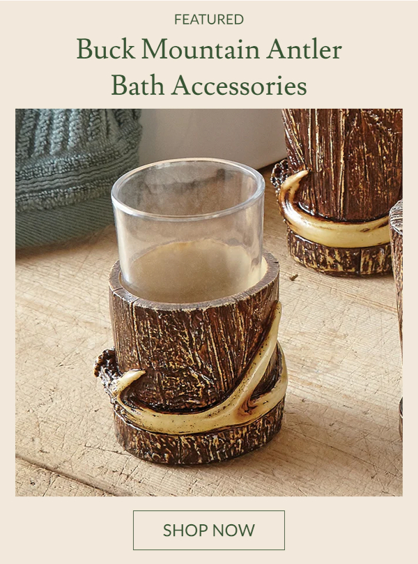 Buck Mountain Antler Bath Accessories