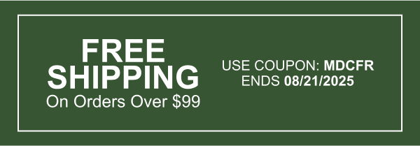Free Shipping On Orders Over $99 | Use Coupon: MDCFR