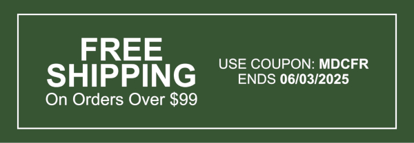 Free Shipping On Orders Over $99 | Use Coupon: MDCFR