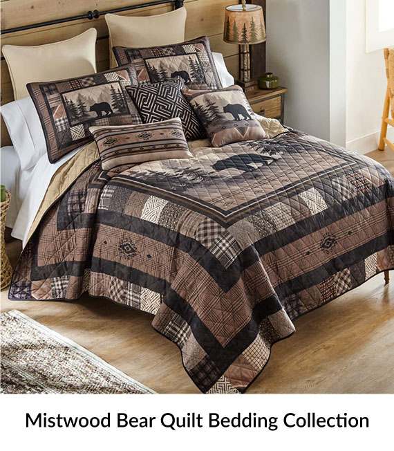 Mistwood Bear Quilt Bedding Collection