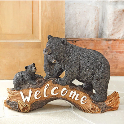 Black Bear Welcome Sculpture