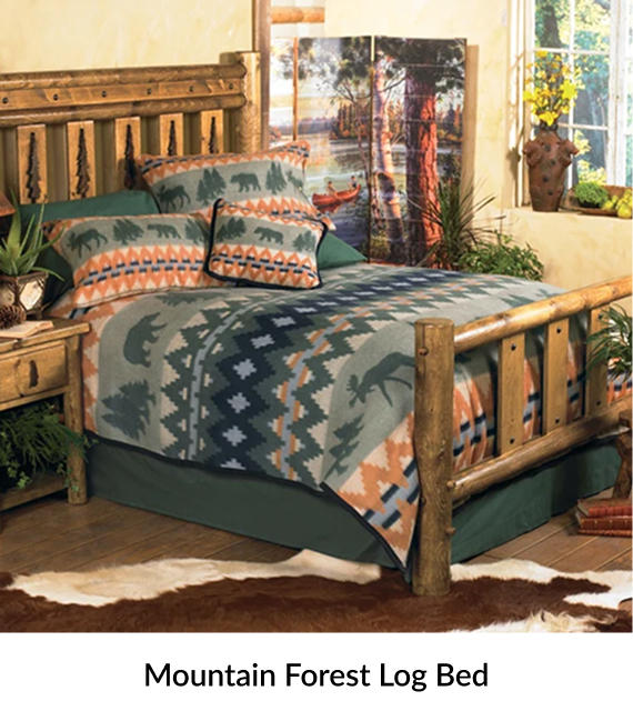Mountain Forest Log Bed