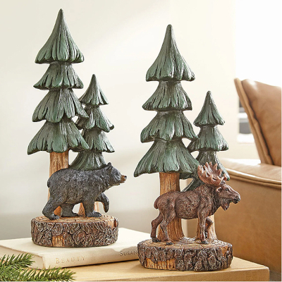 Wildlife & Pine Tree Sculptures