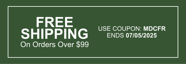 Free Shipping On Orders Over $99 | Use Coupon: MDCFR