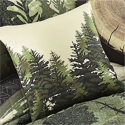 Bear Wilderness Walk Tree Pillow