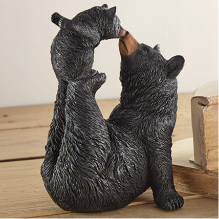 Black Bear Love Sculpture