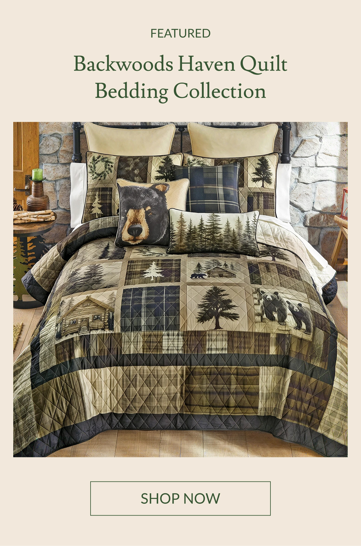 Featured: Backwoods Haven Quilt Bedding Collection | Shop Now