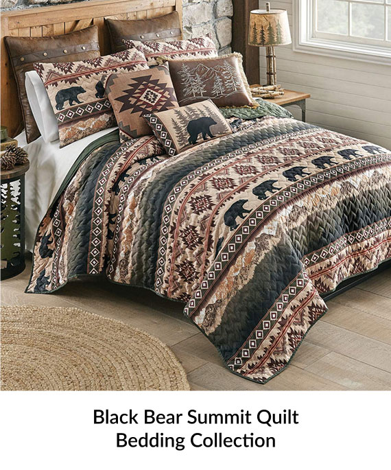 Black Bear Summit Quilt Bedding Collection