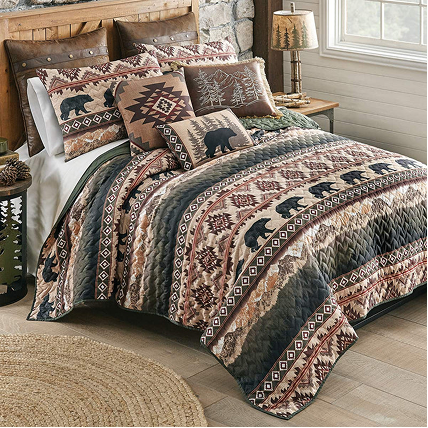 Black Bear Summit Quilt Bedding Collection