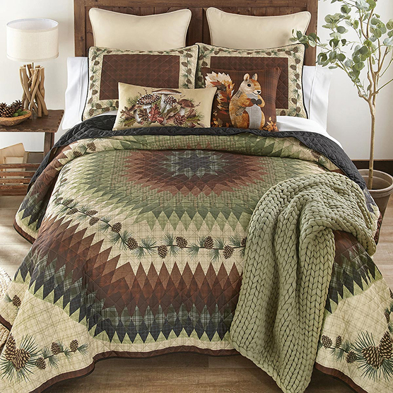 Pinecone Radiance Quilt Bedding Collection