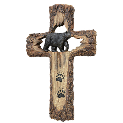 Bear Tracks Wall Cross