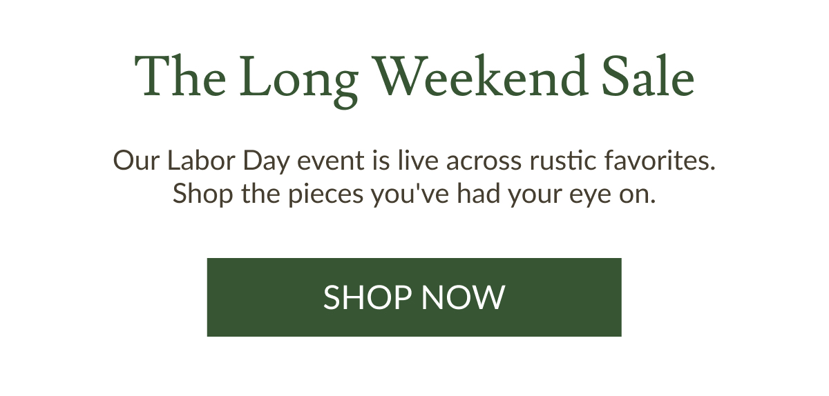 The Long Weekend Sale | Shop Now