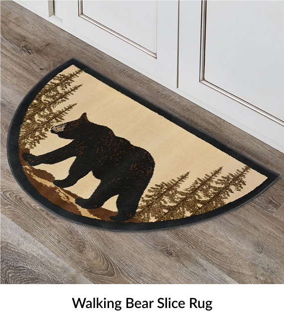 Walking Bear Slice Rug