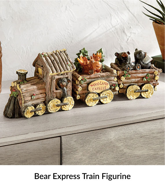 Bear Express Train Figurine