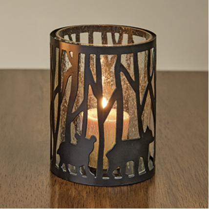 Woodland Bear Votive Candle Holder