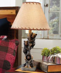 Bears in a Tree Table Lamp