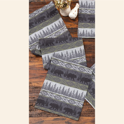 Bear Gulch Forest Table Runner - 54 Inch
