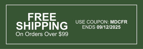 Free Shipping On Orders Over $99 | Use Coupon: MDCFR