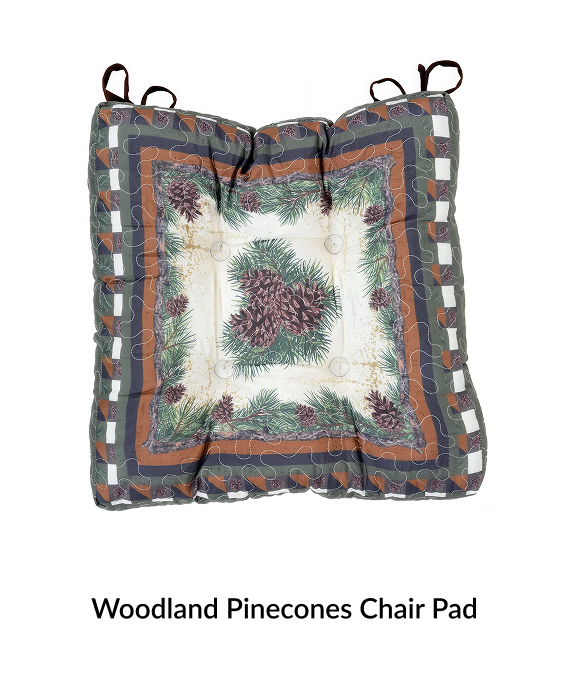 Woodland Pinecones Chair Pad