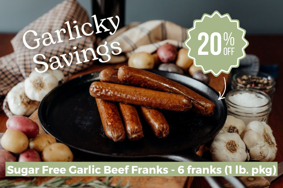 20% off Garlic Franks