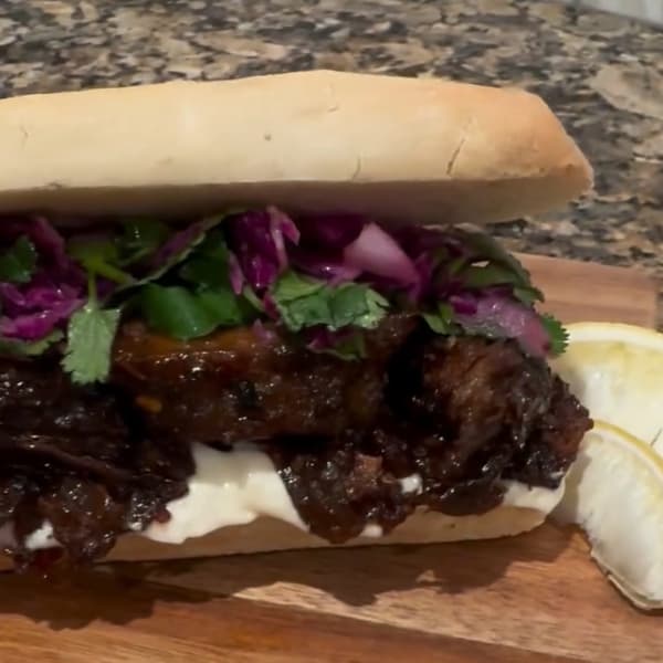 BBQ Citrus Brisket Sliders, FoodSocial