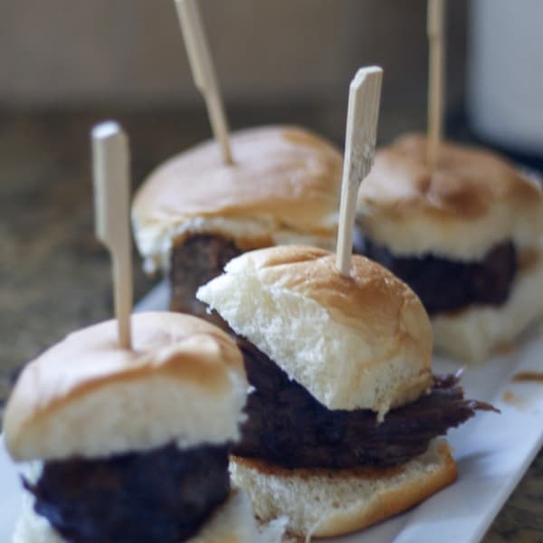 BBQ Citrus Brisket Sliders, FoodSocial